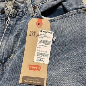 NWT Levi’s 505 Regular 29x30